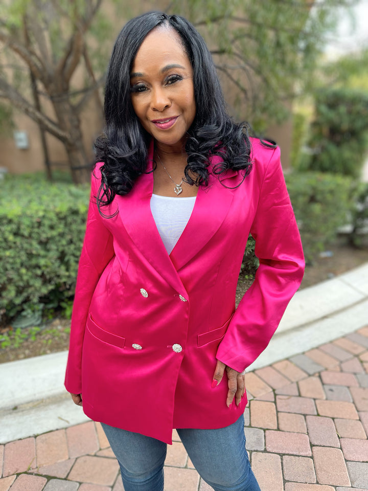 The All-Class Satin Blazer - Moody Fitzs Boutique