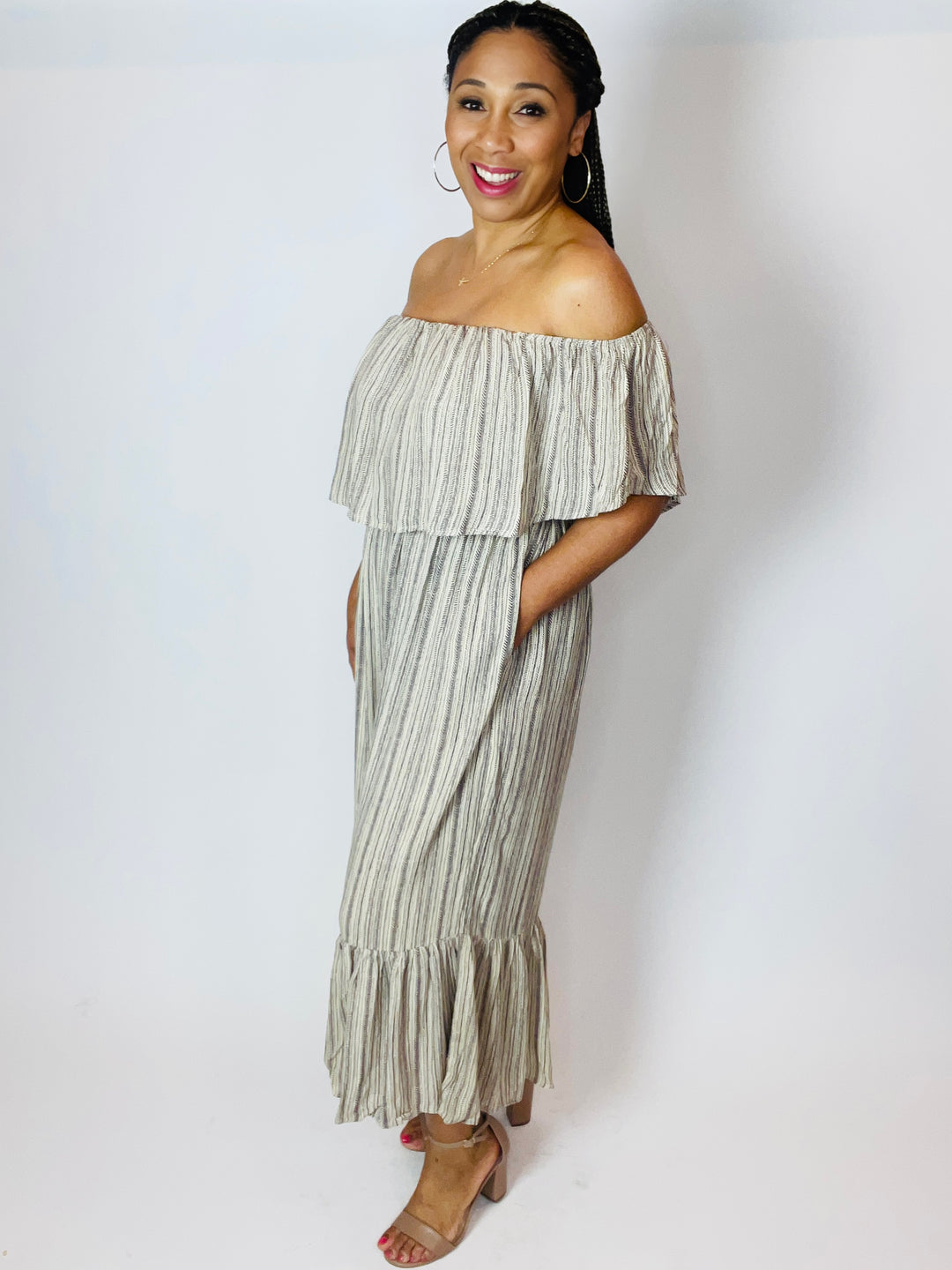 Zena Multi Print Off The Shoulder Jumpsuit - Moody Fitzs Boutique