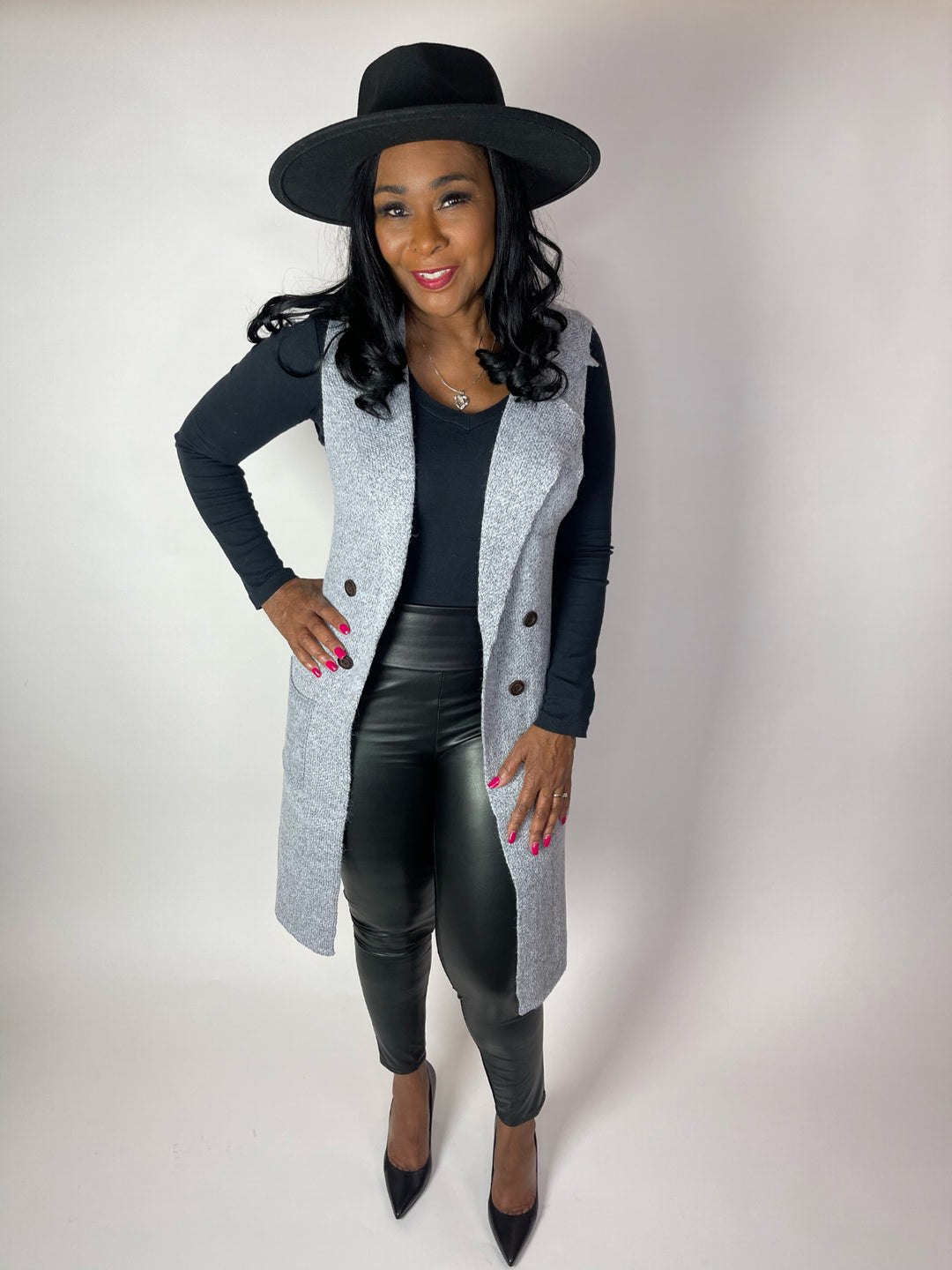 Miracle Long Cardigan Vest - Moody Fitzs Boutique