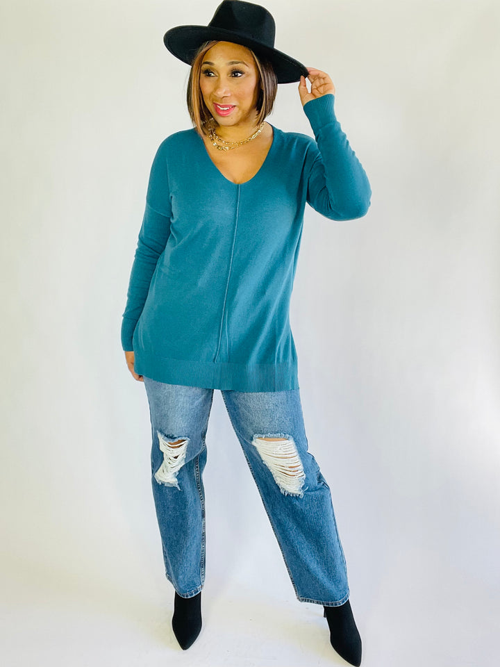 Plush Oversized Hi Low Hem Sweater - Moody Fitzs Boutique