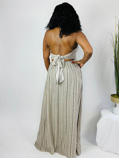 Zaria Halter Backless Maxi Dress - Moody Fitzs Boutique