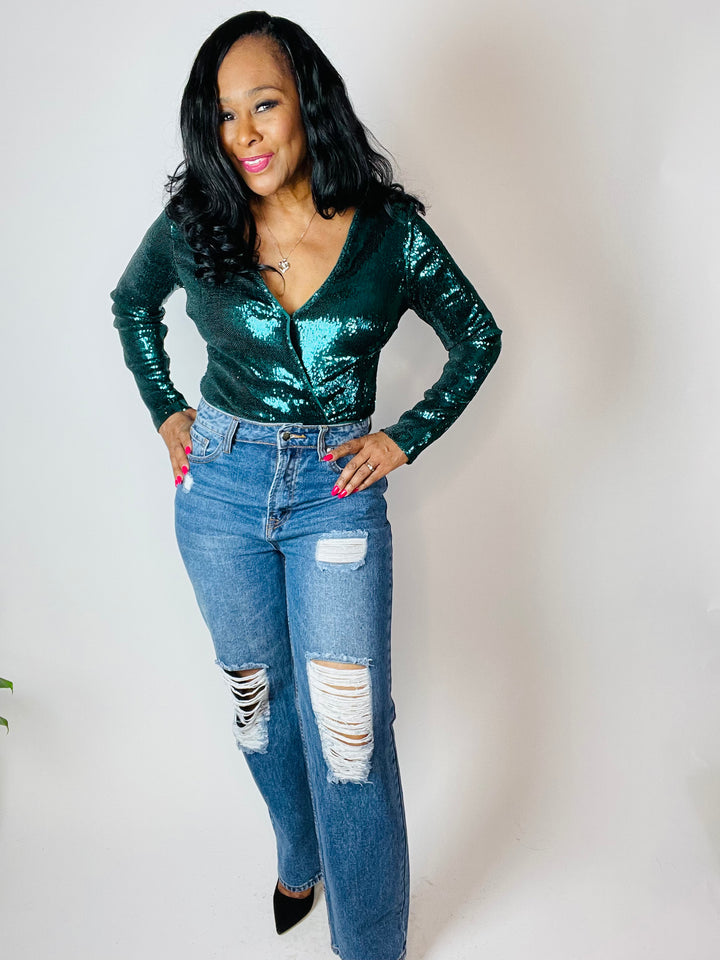 Foxy Straight Leg Distressed Jeans - Moody Fitzs Boutique