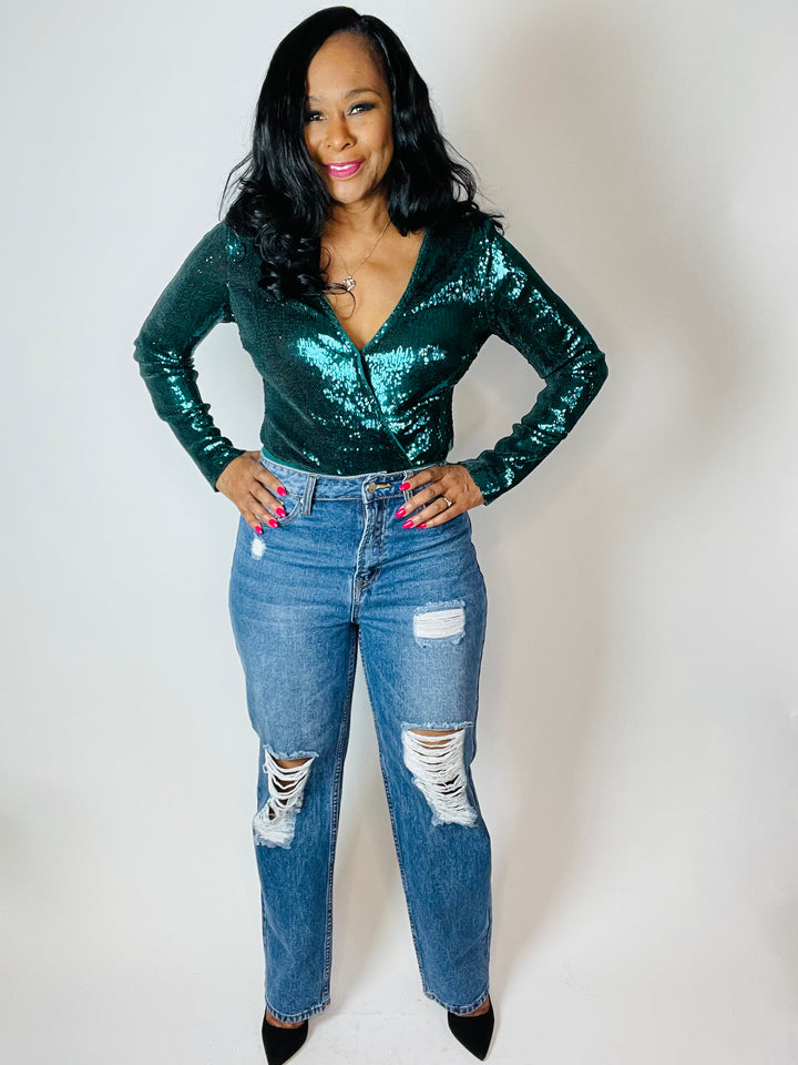 Foxy Straight Leg Distressed Jeans - Moody Fitzs Boutique