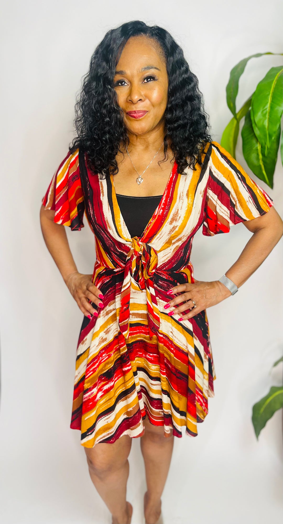Olivia's Multi Print Mini Dress - Moody Fitzs Boutique