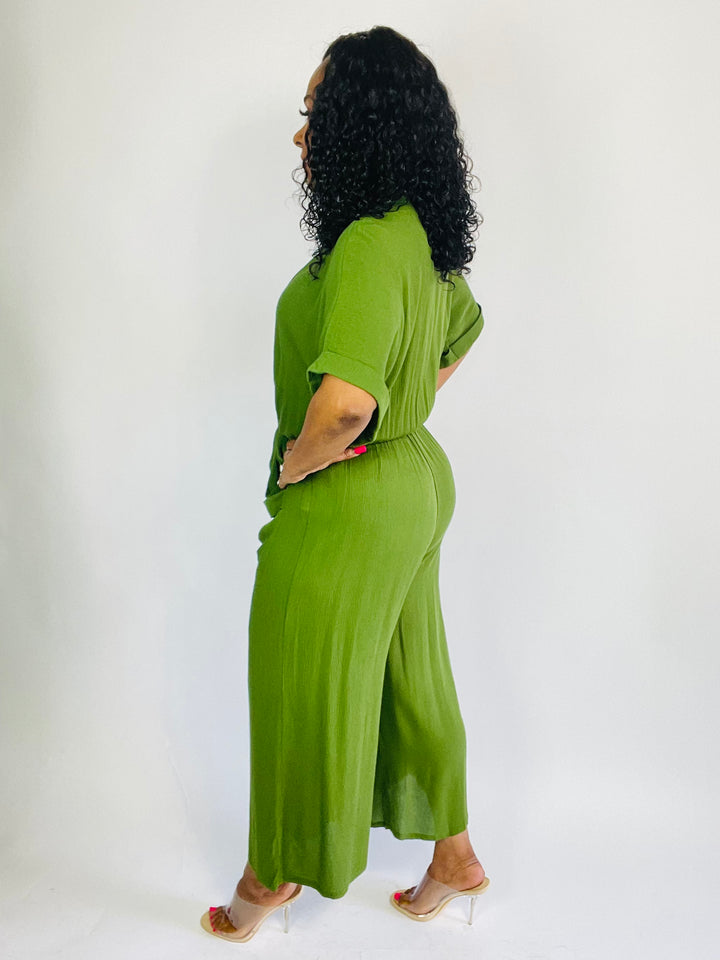 Lola Jumpsuit - Green - Moody Fitzs Boutique