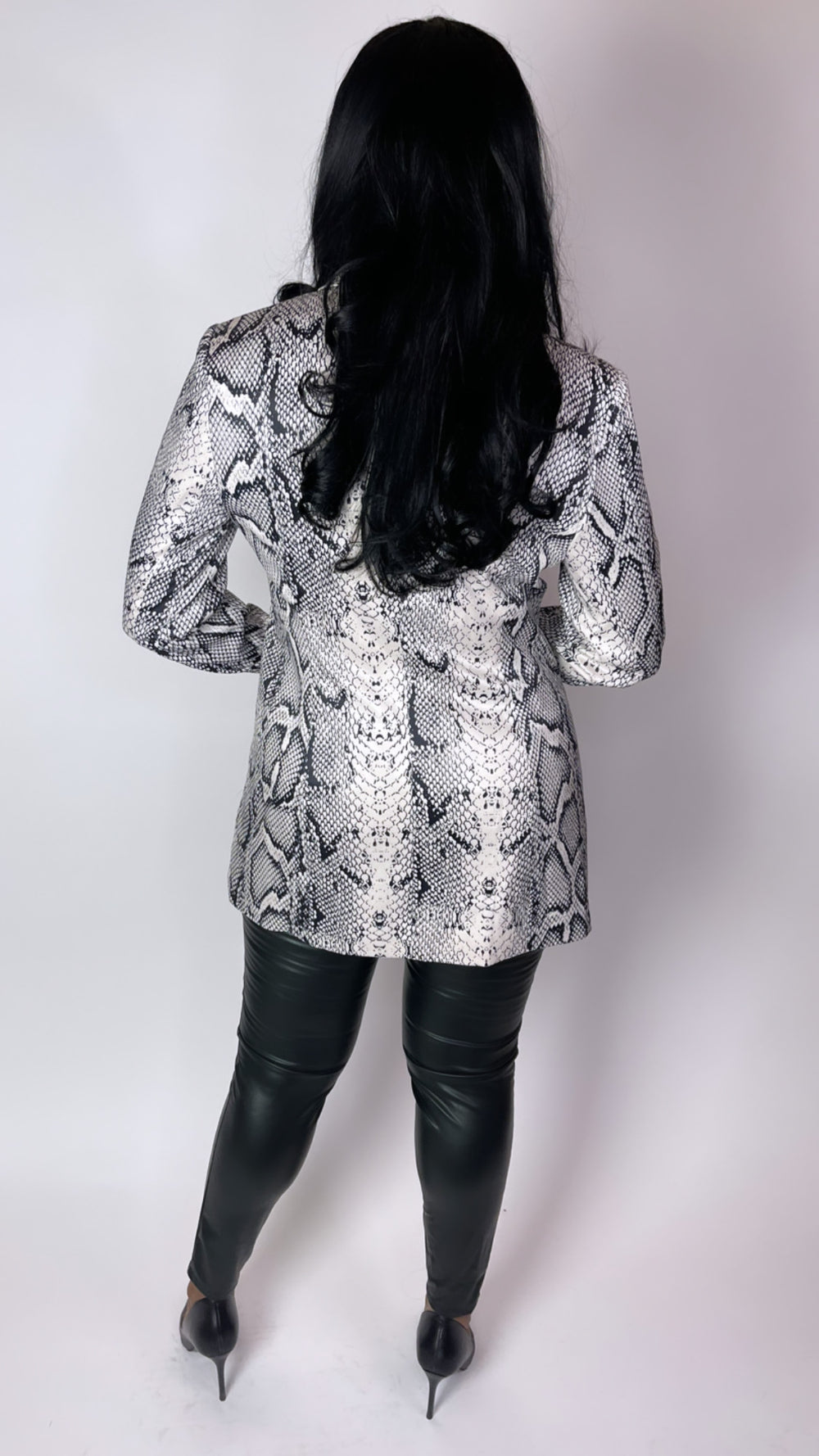 Sexy Snake Skin Blazer - Moody Fitzs Boutique