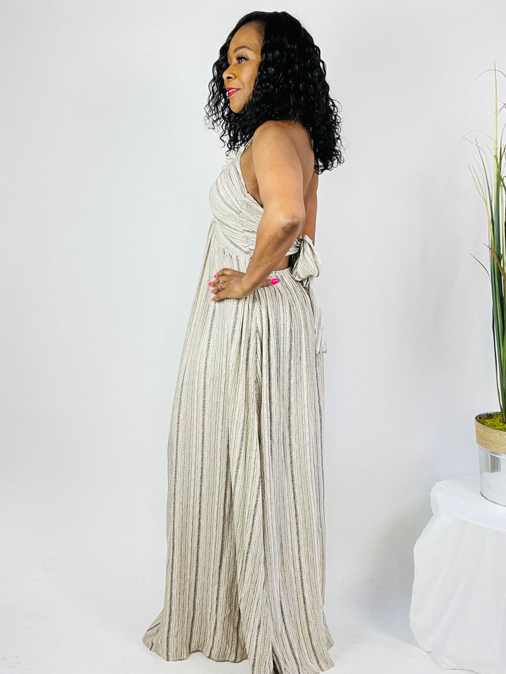 Zaria Halter Backless Maxi Dress - Moody Fitzs Boutique