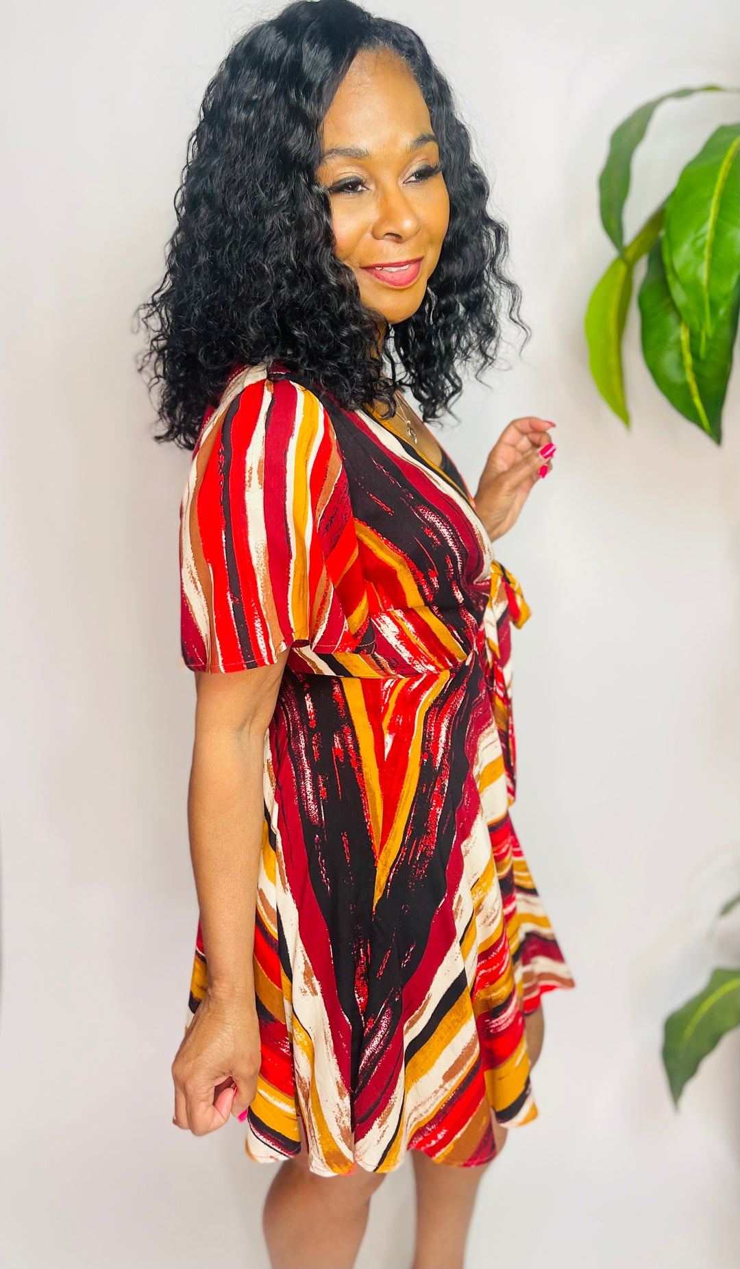 Olivia's Multi Print Mini Dress - Moody Fitzs Boutique