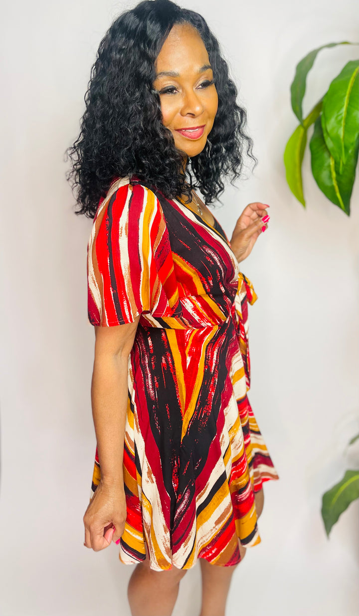 Olivia's Multi Print Mini Dress - Moody Fitzs Boutique