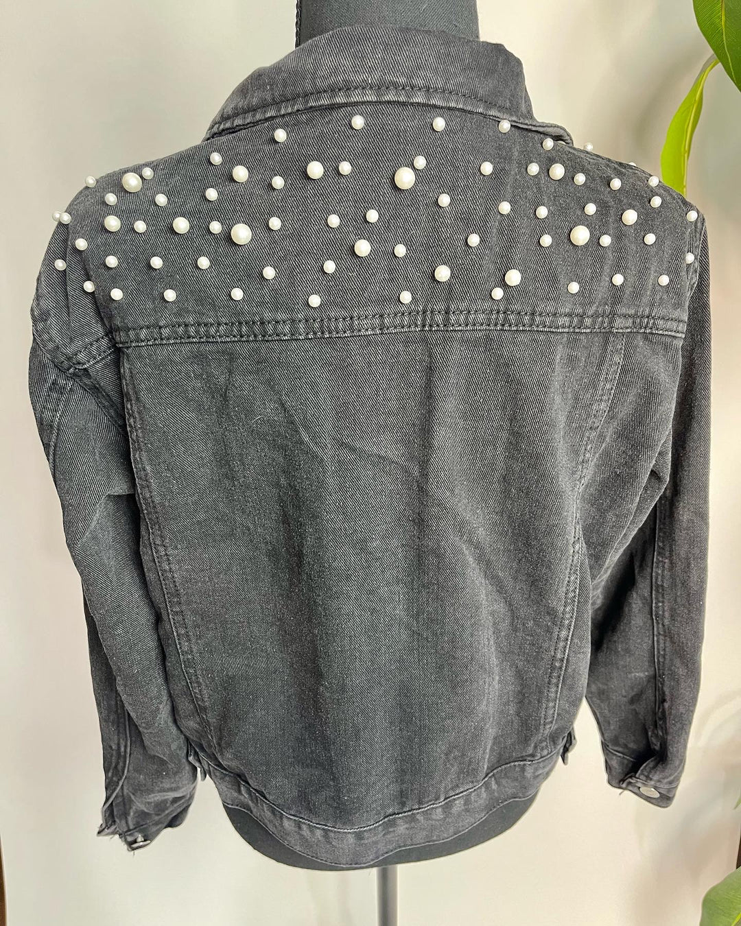 Denim Pearls Jacket - Moody Fitzs Boutique