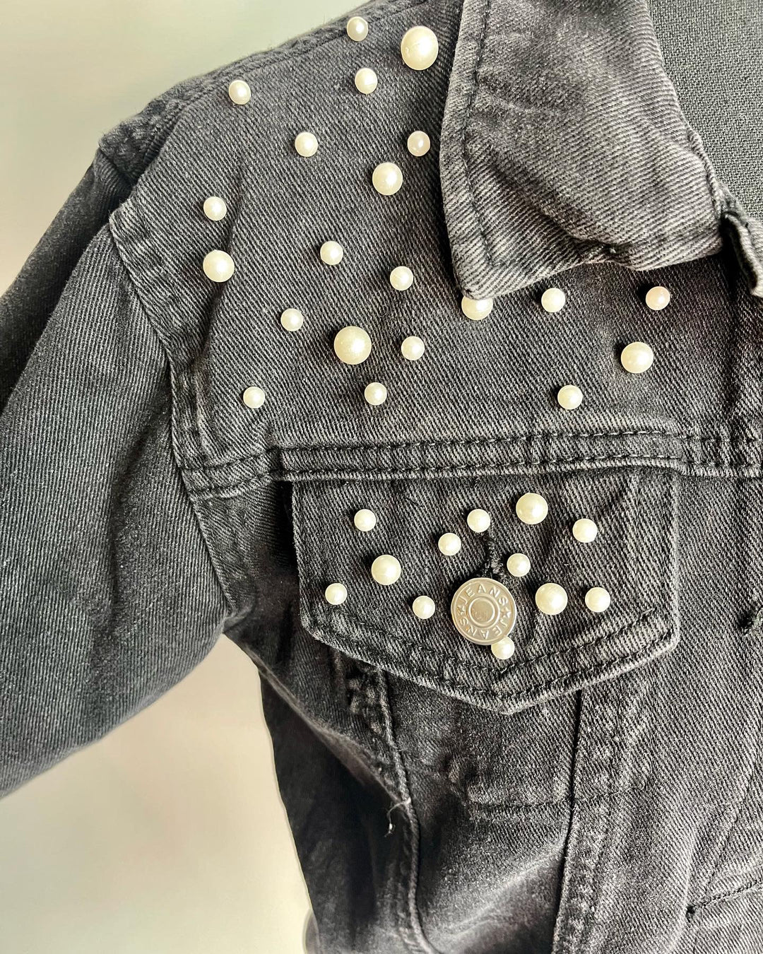 Denim Pearls Jacket - Moody Fitzs Boutique