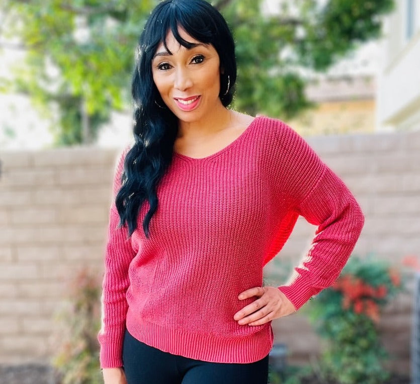 Sexy Metallic Criss cross Backless Sweater - Moody Fitzs Boutique