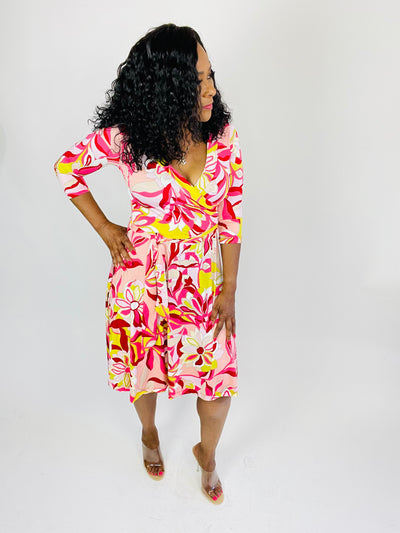 Savanna Wrap Mini Dress - Moody Fitzs Boutique