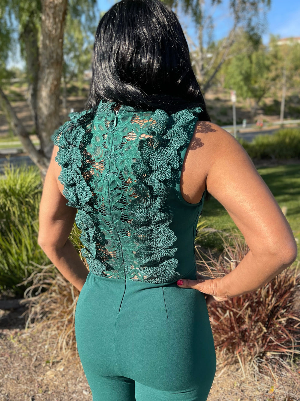 Emerson Crochet See Through Top Jumpsuit - Moody Fitzs Boutique
