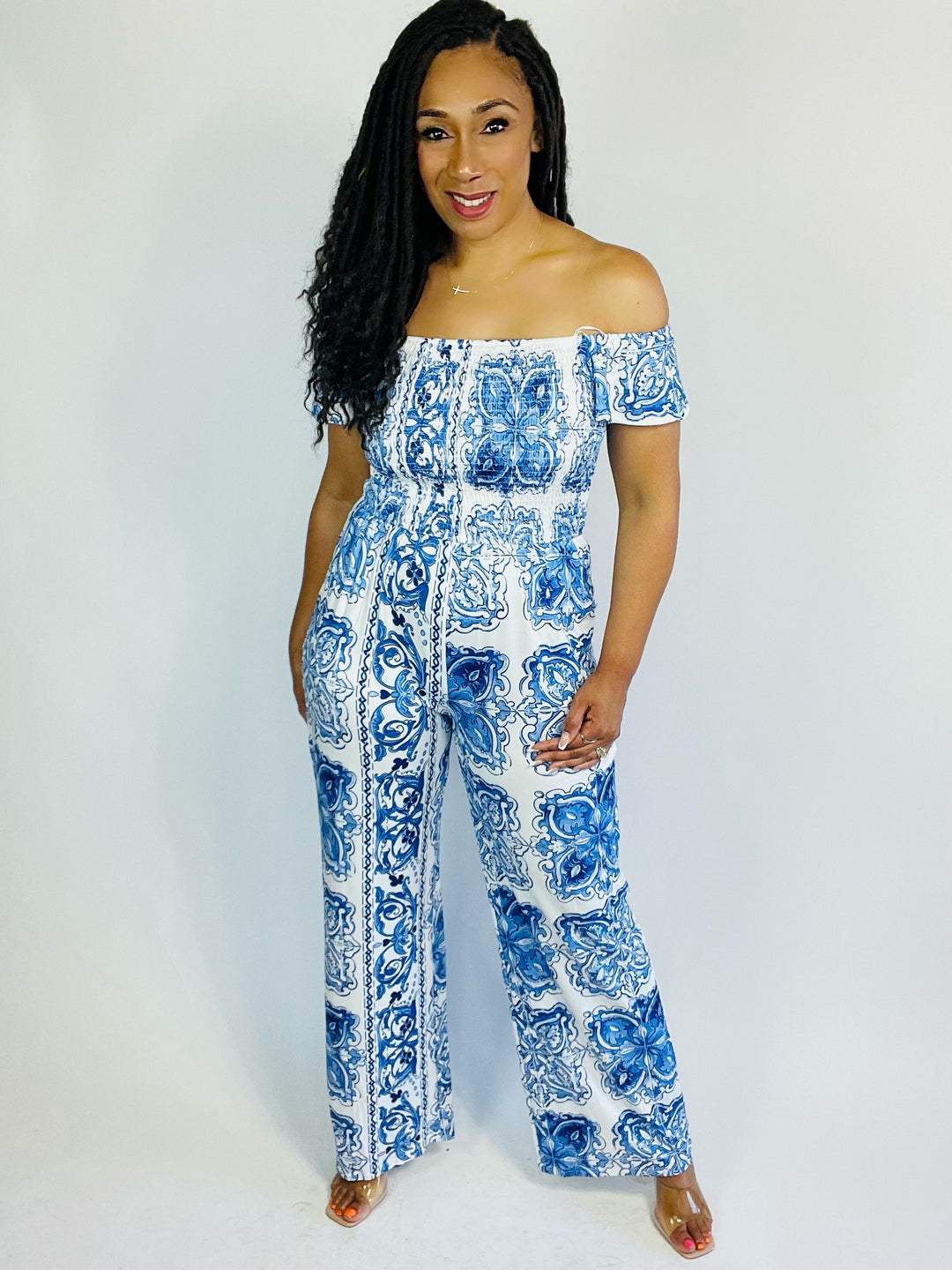 Crystal Multi Print Jumpsuit - Moody Fitzs Boutique