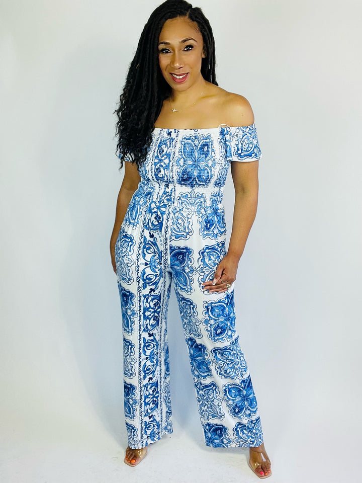 Crystal Multi Print Jumpsuit - Moody Fitzs Boutique