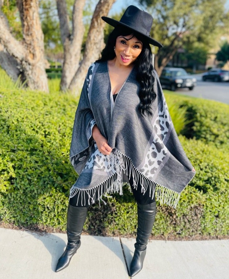 Tara's Versatile Animal Print Shawl - Moody Fitzs Boutique
