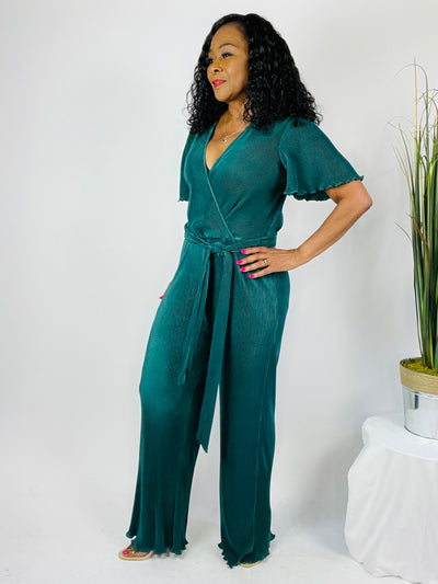 Sable Pleated Jumpsuit - Moody Fitzs Boutique