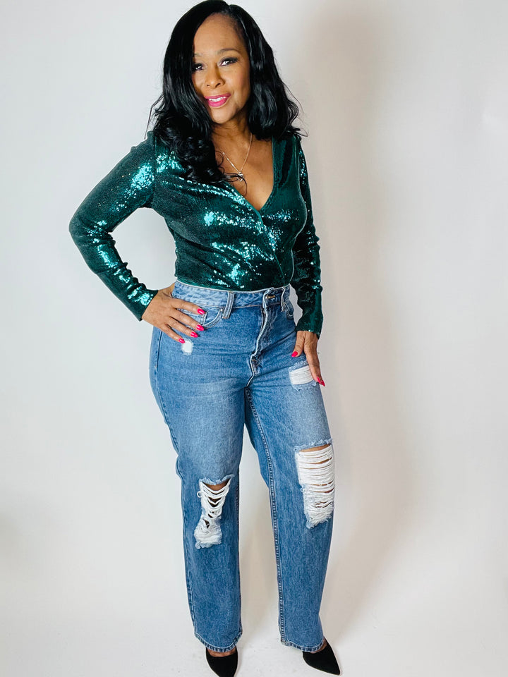 Foxy Straight Leg Distressed Jeans - Moody Fitzs Boutique