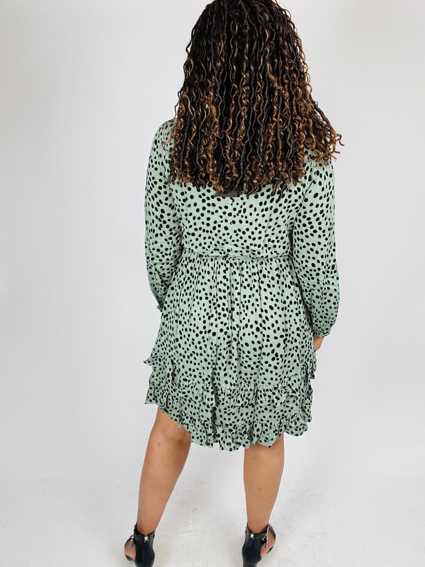 Gia's Printed Midi Ruffle Dress - Moody Fitzs Boutique
