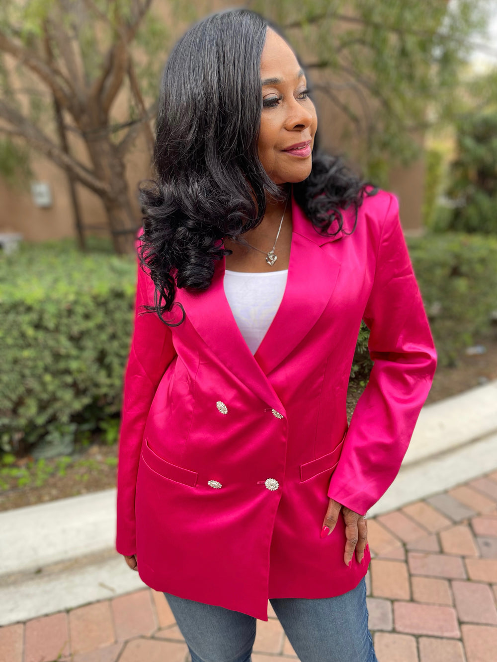 The All-Class Satin Blazer - Moody Fitzs Boutique