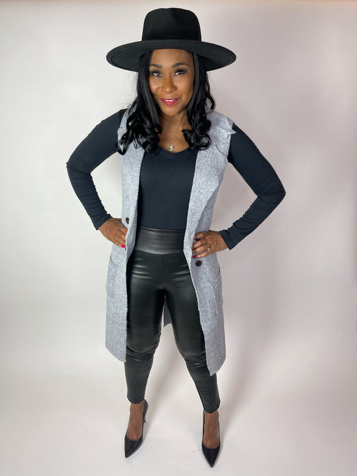 Miracle Long Cardigan Vest - Moody Fitzs Boutique