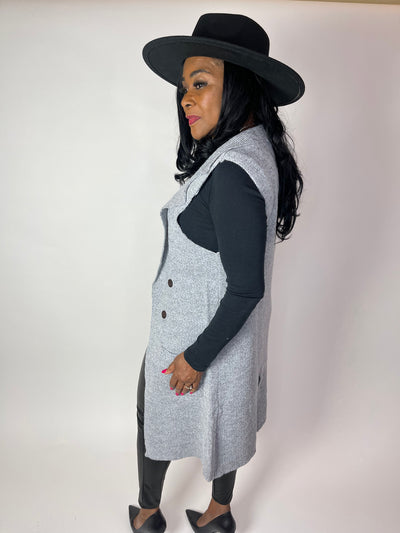 Miracle Long Cardigan Vest - Moody Fitzs Boutique