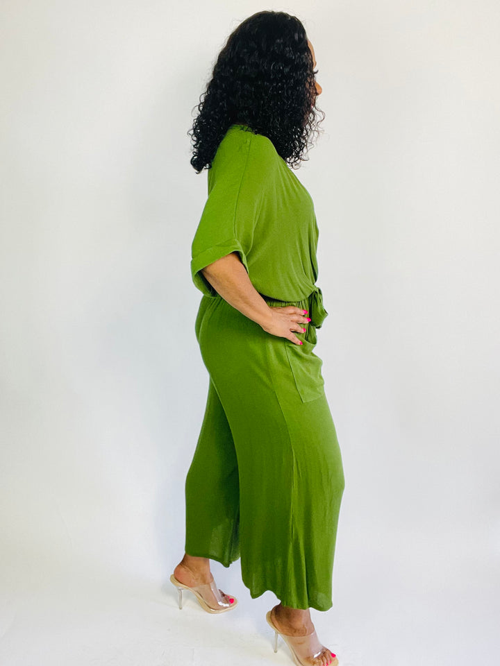 Lola Jumpsuit - Green - Moody Fitzs Boutique