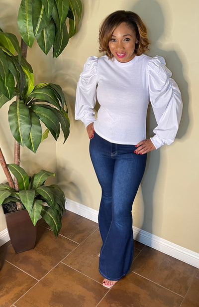 Women High Waisted Flare Jeans - Moody Fitzs Boutique