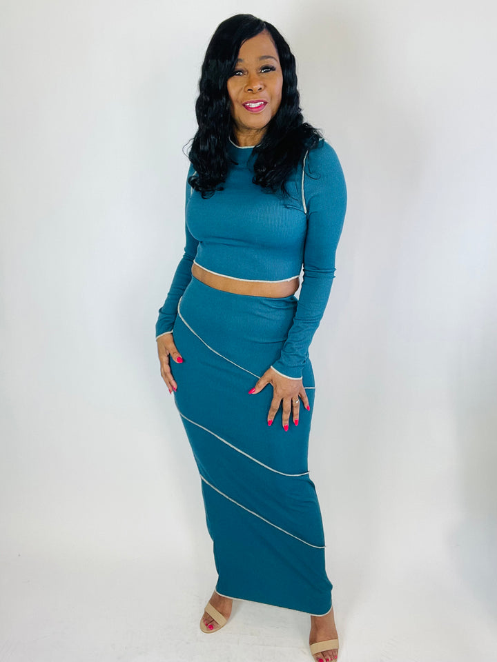 Abby Two Piece Skirt Set - Moody Fitzs Boutique