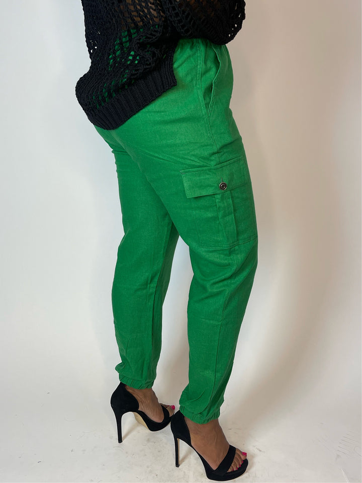 Linen Cargo Pants - Moody Fitzs Boutique