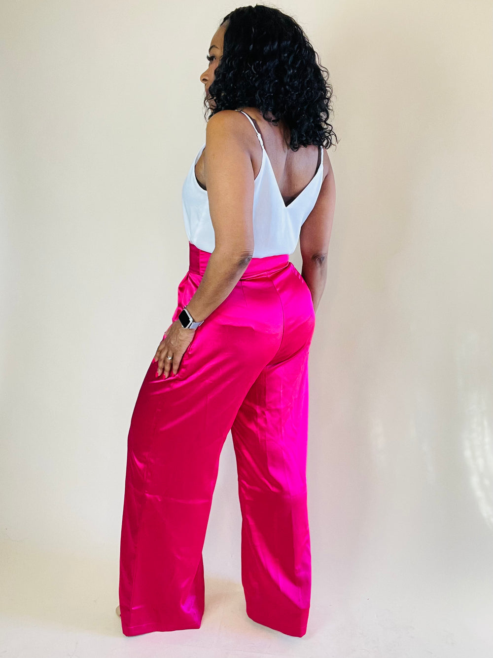 All Class Satin Wide Leg Pants - Moody Fitzs Boutique