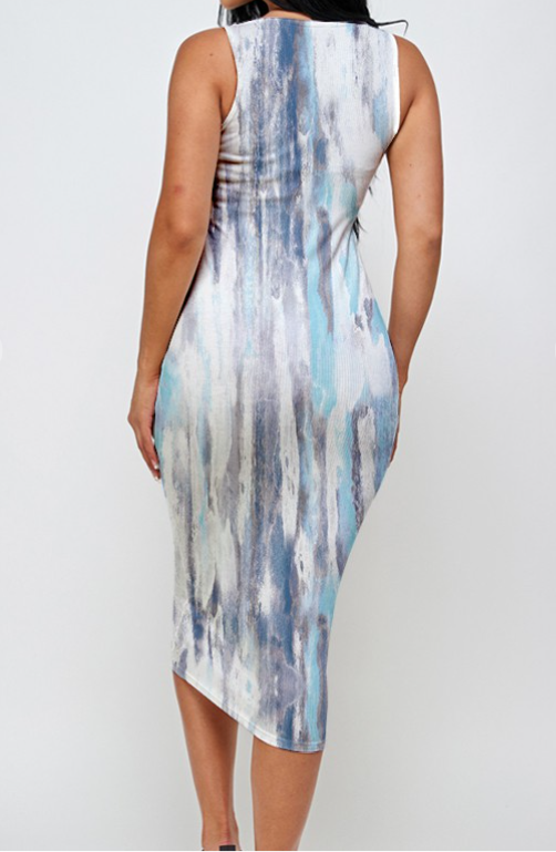 Tie Dye Rib Dress - Moody Fitzs Boutique